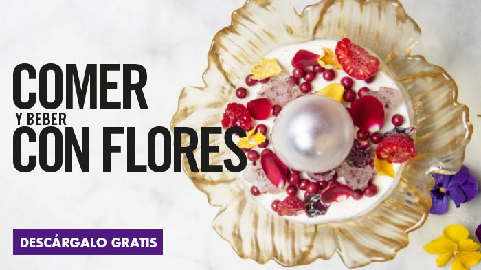Comer y beber con flores