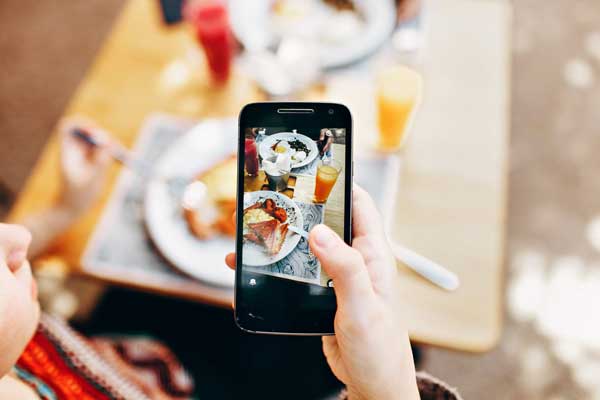 tomar foto a comida con celular