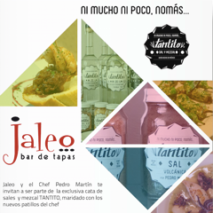 
					JALEO. DE MEZCAL Y SALES CON INSECTOS