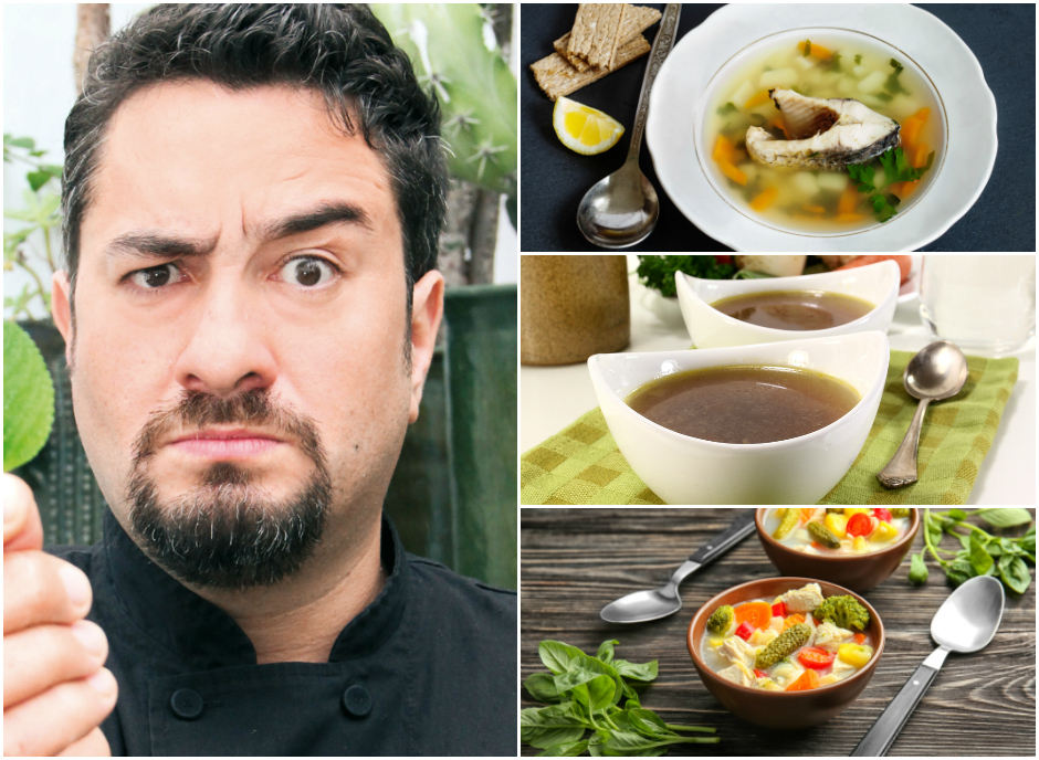 
					La diferencia entre consomé, caldo y sopa según Antonio de Livier