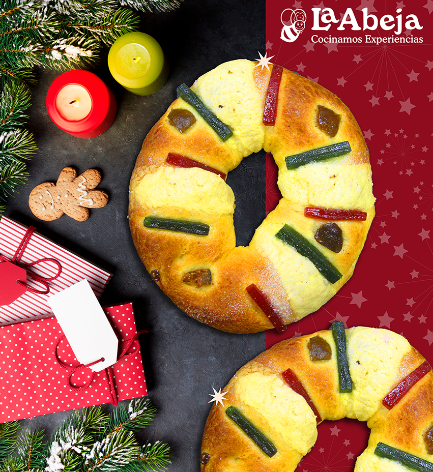 
					La panadería La Abeja presenta su tradicional Rosca de Reyes