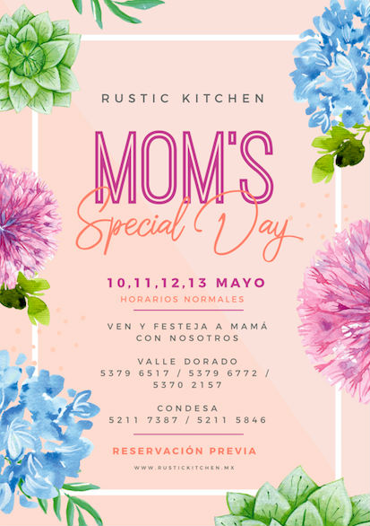 promoción día de las madres rustic kitchen