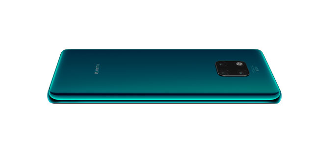 Nuevos mejores smartphones Mate 20 Pro emerald green lado