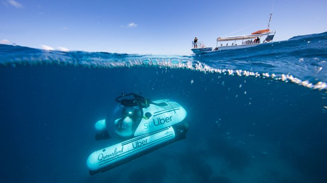 uber submarino experiencia en australia