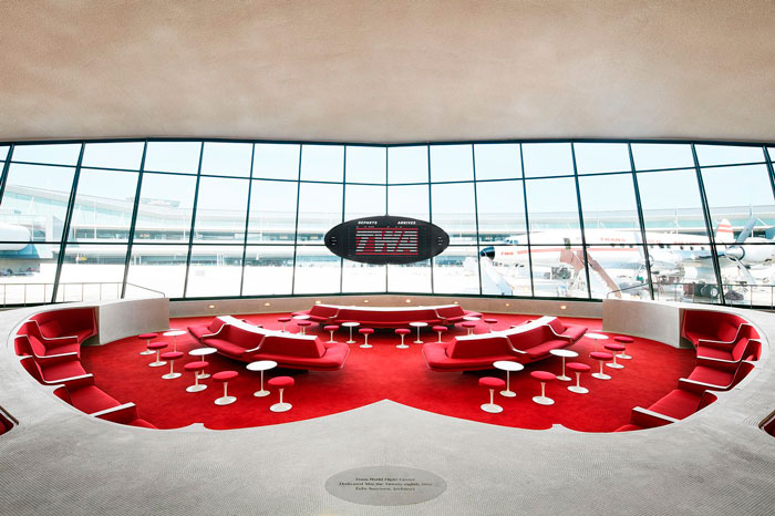 TWA Hotel al JFK lobby