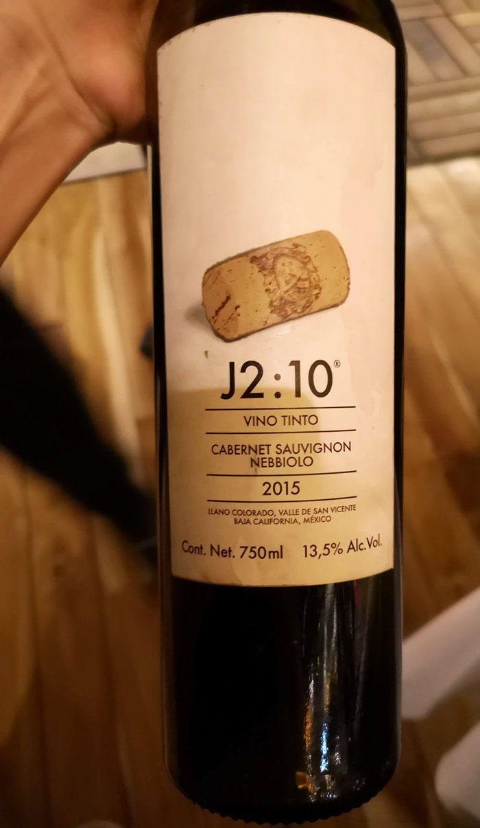 vino mexicano J2:10 baja california