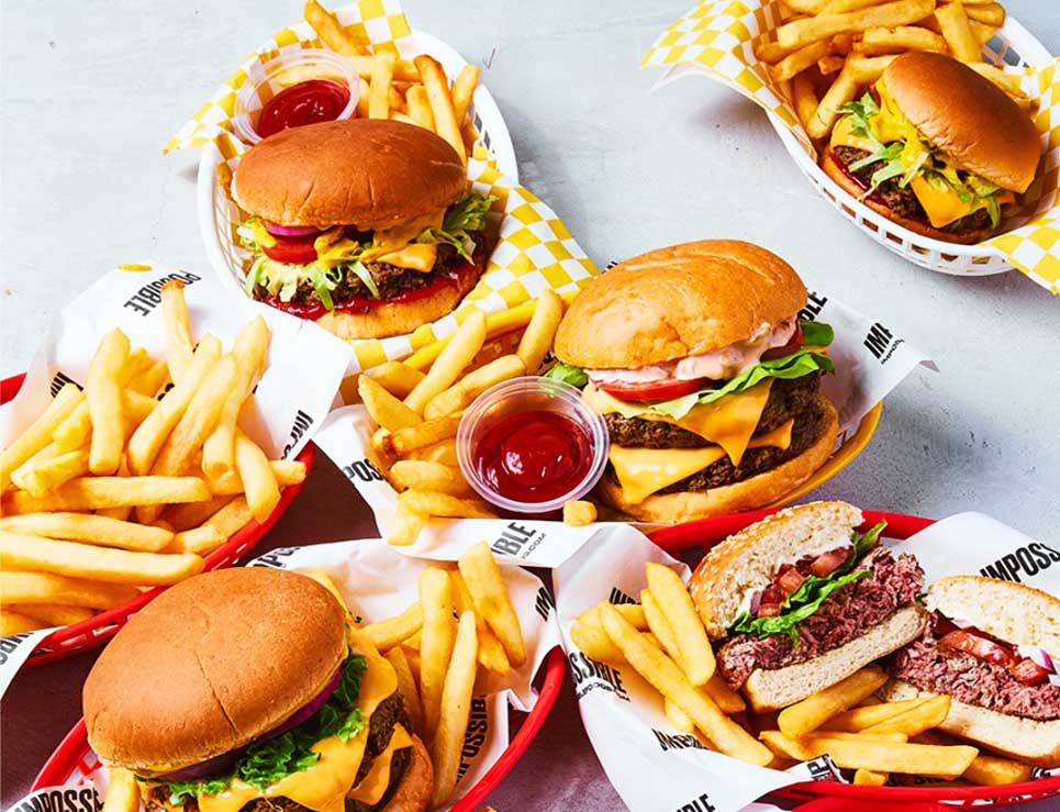 
	     Así es la Impossible Burger, la hamburguesa totalmente vegana