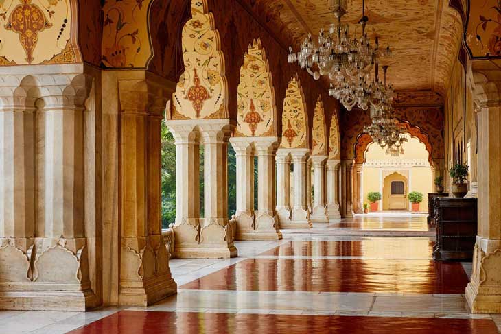 vista interio palacio de Jaipur 