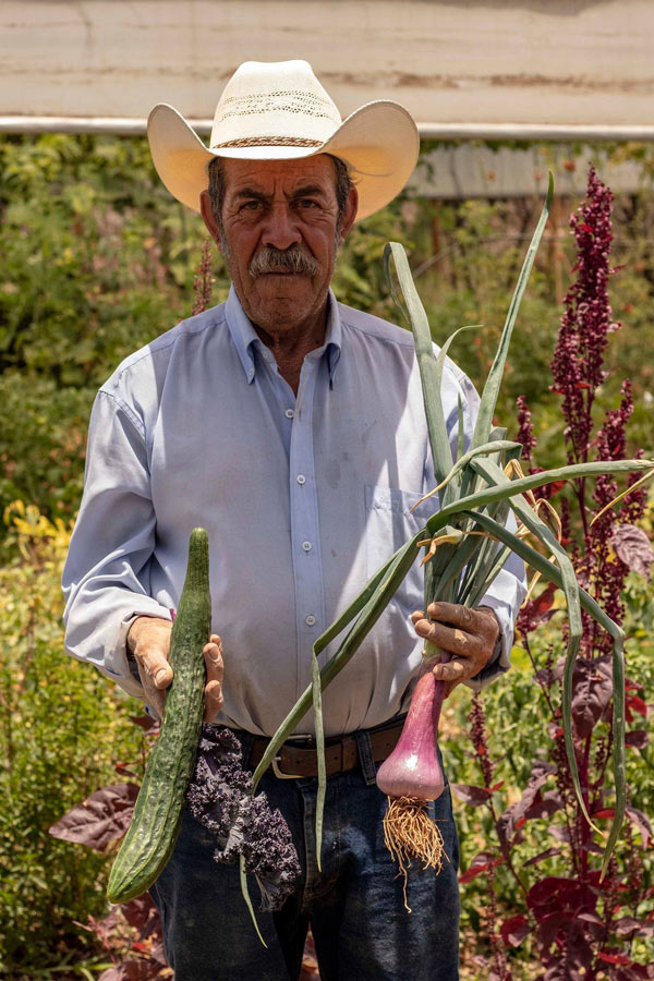 Don Rogelio Fernández agricultor Arca Tierra