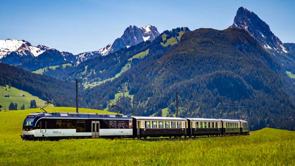 viajar en tren por Suiza