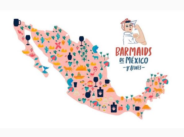 Mapa de Barmaids, la primera plataforma con perspectiva de género en la gastronomía