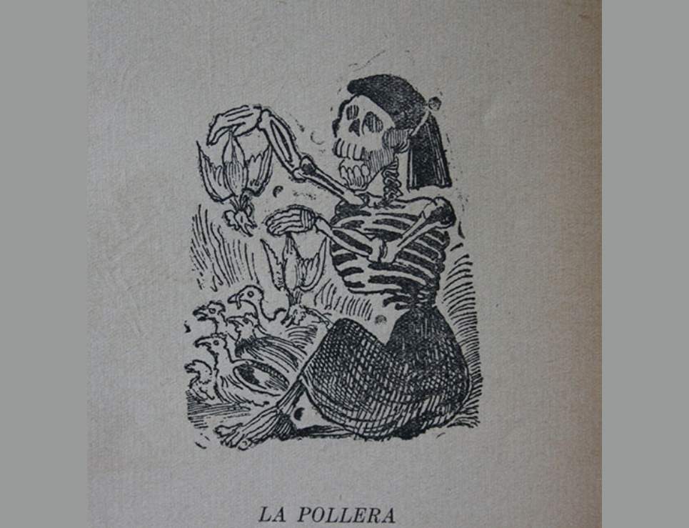 La pollera, impresion de originales en 1930 Grabado en madera, vía: Fondo Francisco Díaz de León de Colección Blaisten.