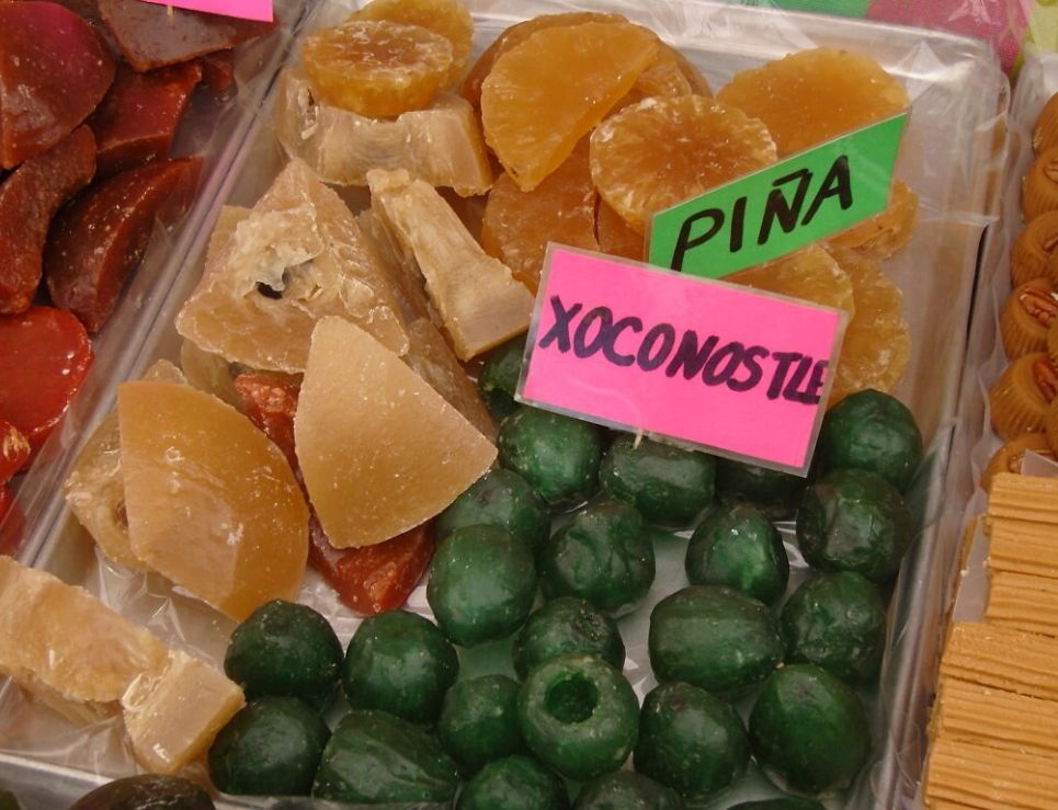Xoconostle y piña, la receta de frutas cristalizadas en xochimilco