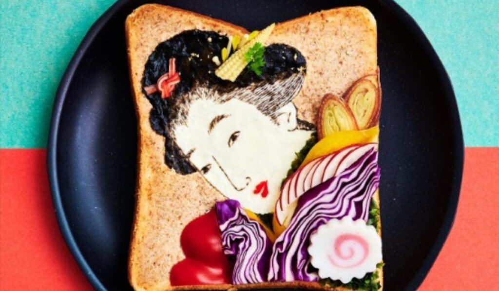 Manami Sasaki, la japonesa que crea arte comestible en pan tostado