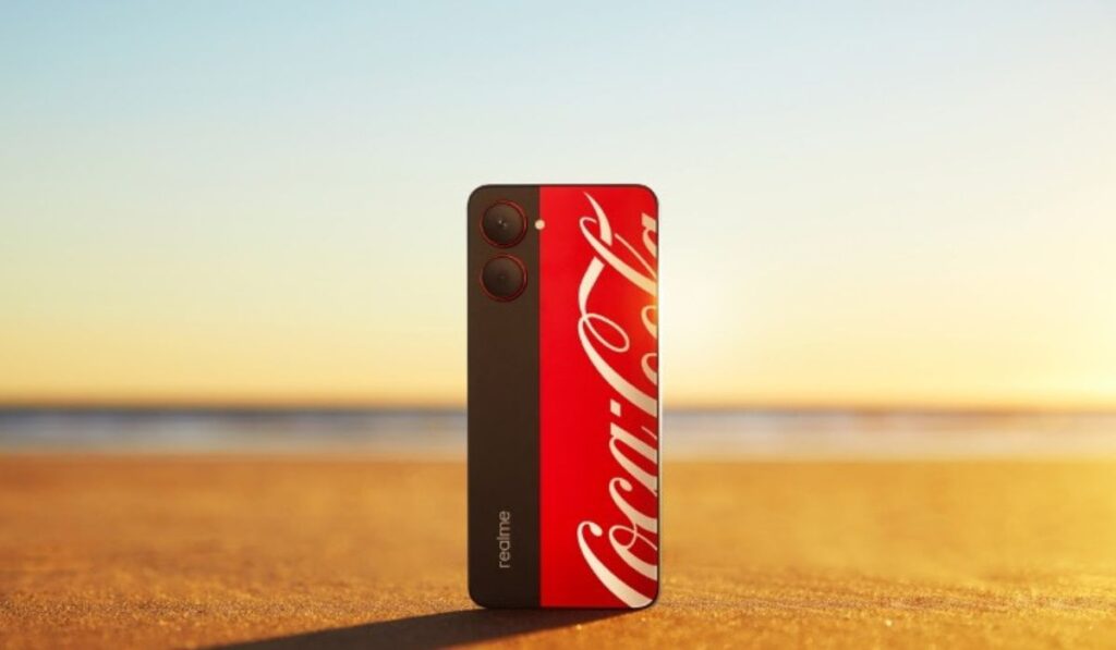 Nuevo Realme 10 pro 5G con colores de Coca Cola 
