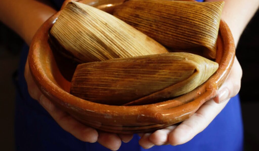 Foto de tamales de Candelaria