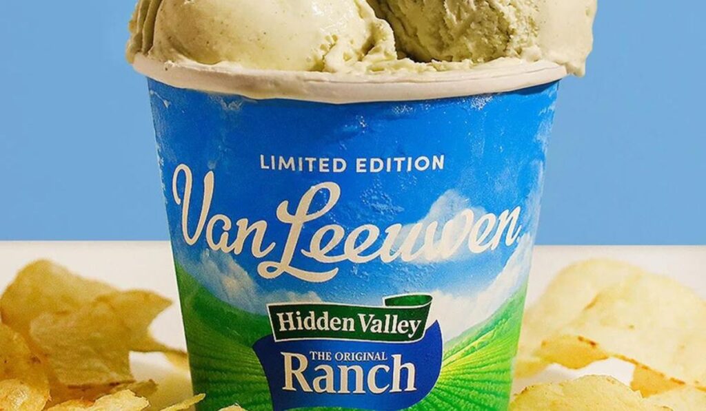 Lanzamiento de helado de aderezo ranch 