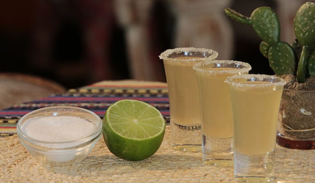 Caballito de tequila, ingrediente de la bebida berta