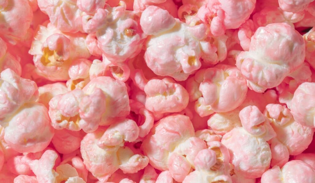 Comida color rosa en el cine. 
