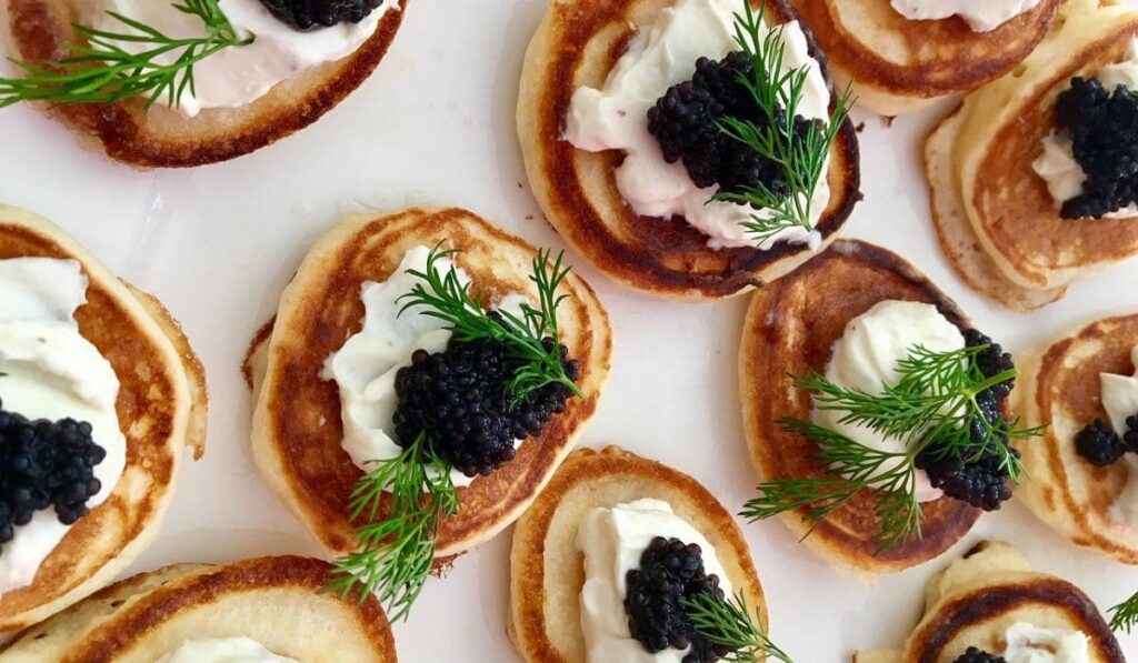 Recetas con caviar para ofrecer como entrada.