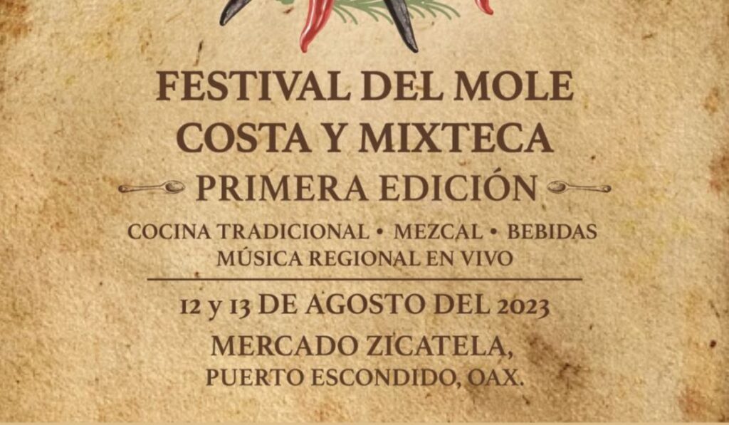 Presentación del cartel del Festival del Mole Costa y Mixteca.
