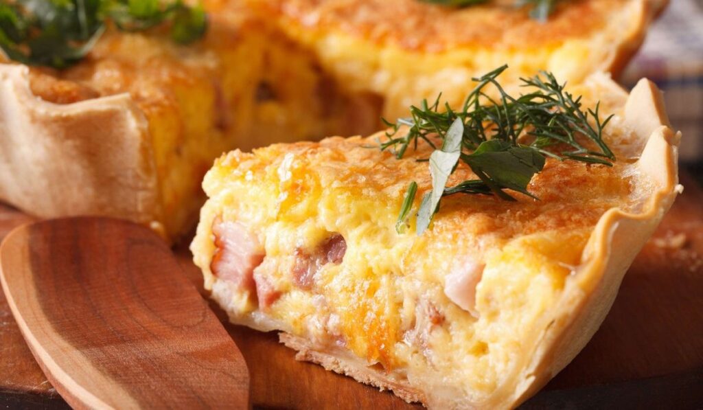 Receta fácil de quiche lorraine casero.