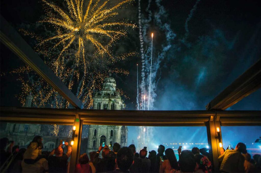 Una noche mágica: cena de Año Nuevo en el Centro Histórico de la Ciudad de México￼