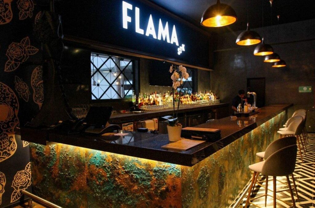 Bar del restaurante Flama Stk