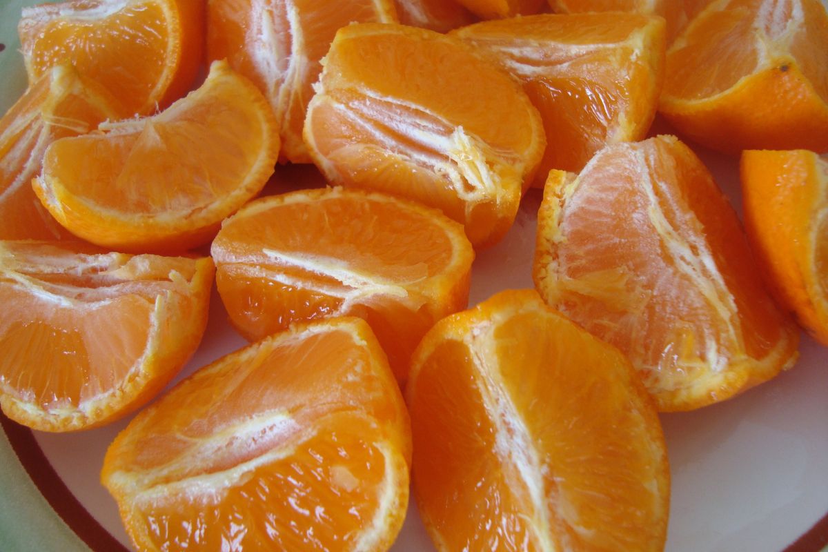 Gajos de mandarina. Foto de Wikimedia Commons.