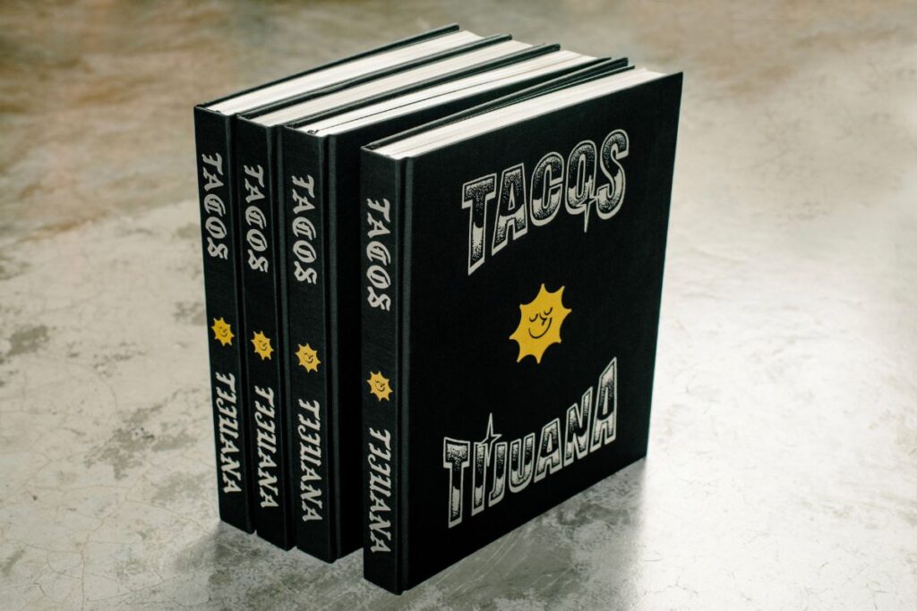 Así se ve la portada del libro físico que presenta los tacos favoritos de Tijuana.