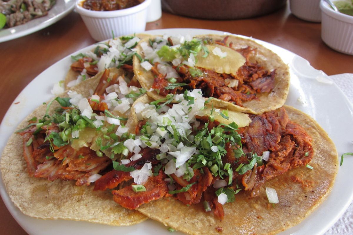 Tacos de carne de cerdo marinada. Foto de PxHere.