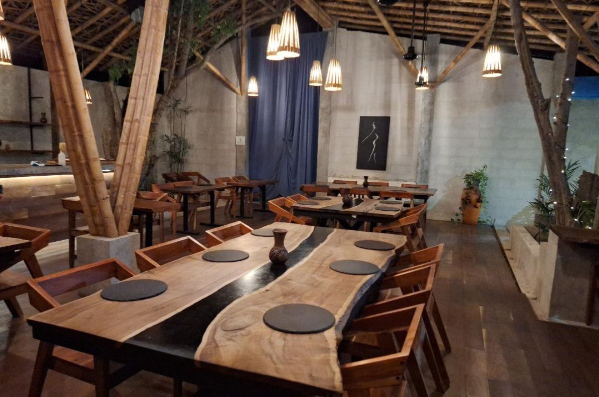 Interior restaurante Waah en Bacalar, foto de Miriam Carmo