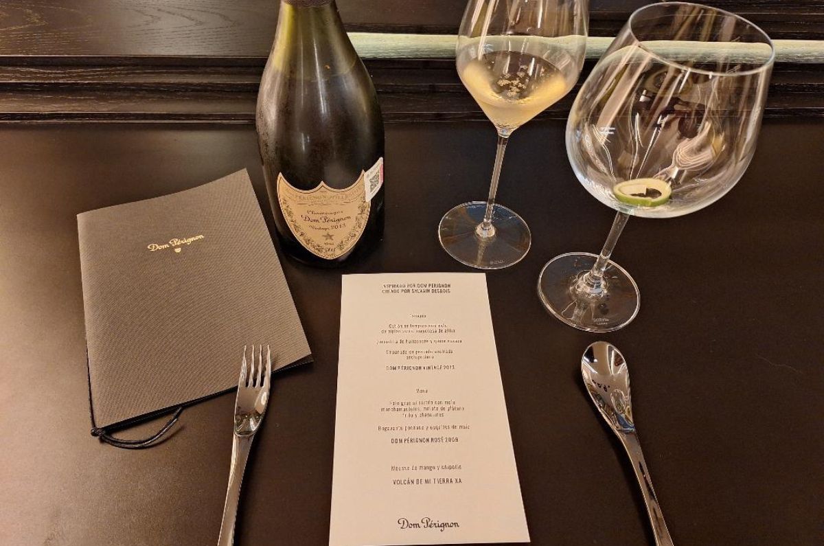 Comida maridaje de inauguración de la cava Dom Pérignon, foto de Miriam Carmo