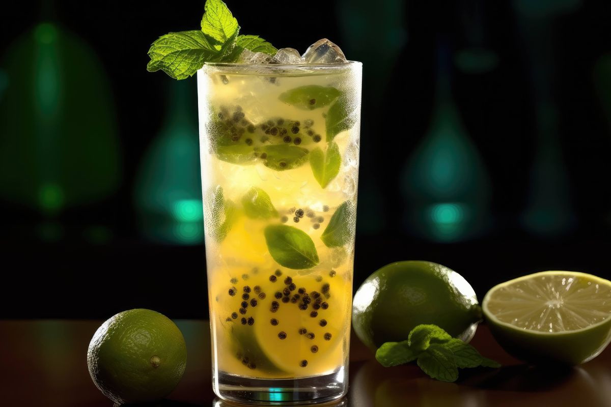 Versión de mojito con maracuyá. Foto de Pexels.