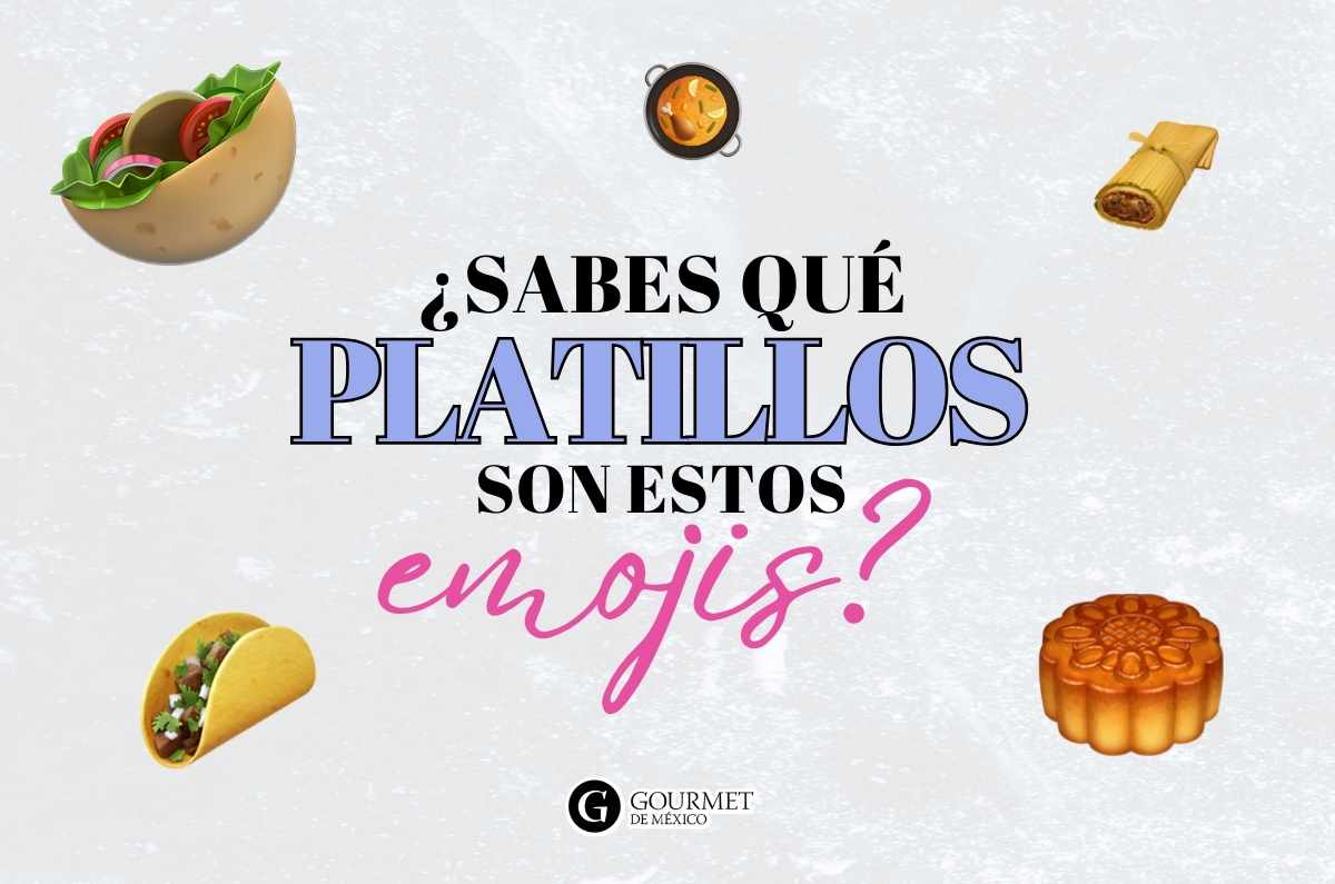 ¿Sabes qué platillos representan estos emojis de comida?