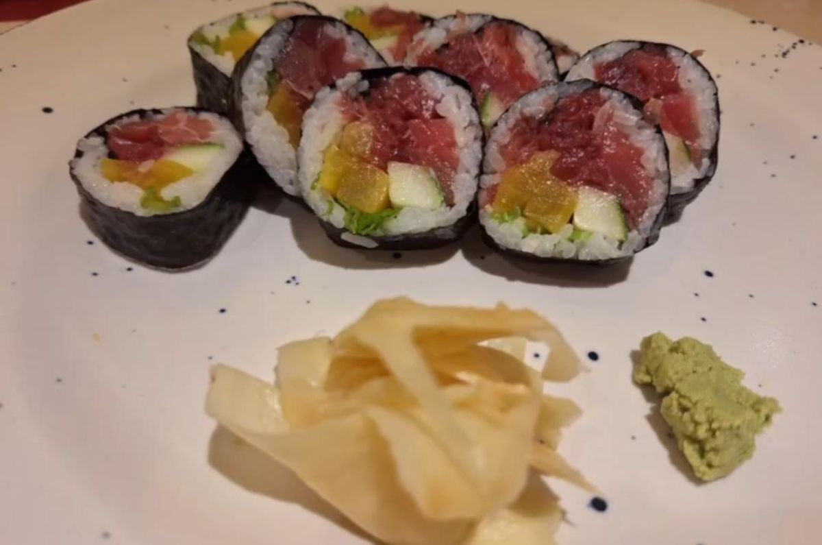 Sushi roll de atún, foto de Miriam Carmo