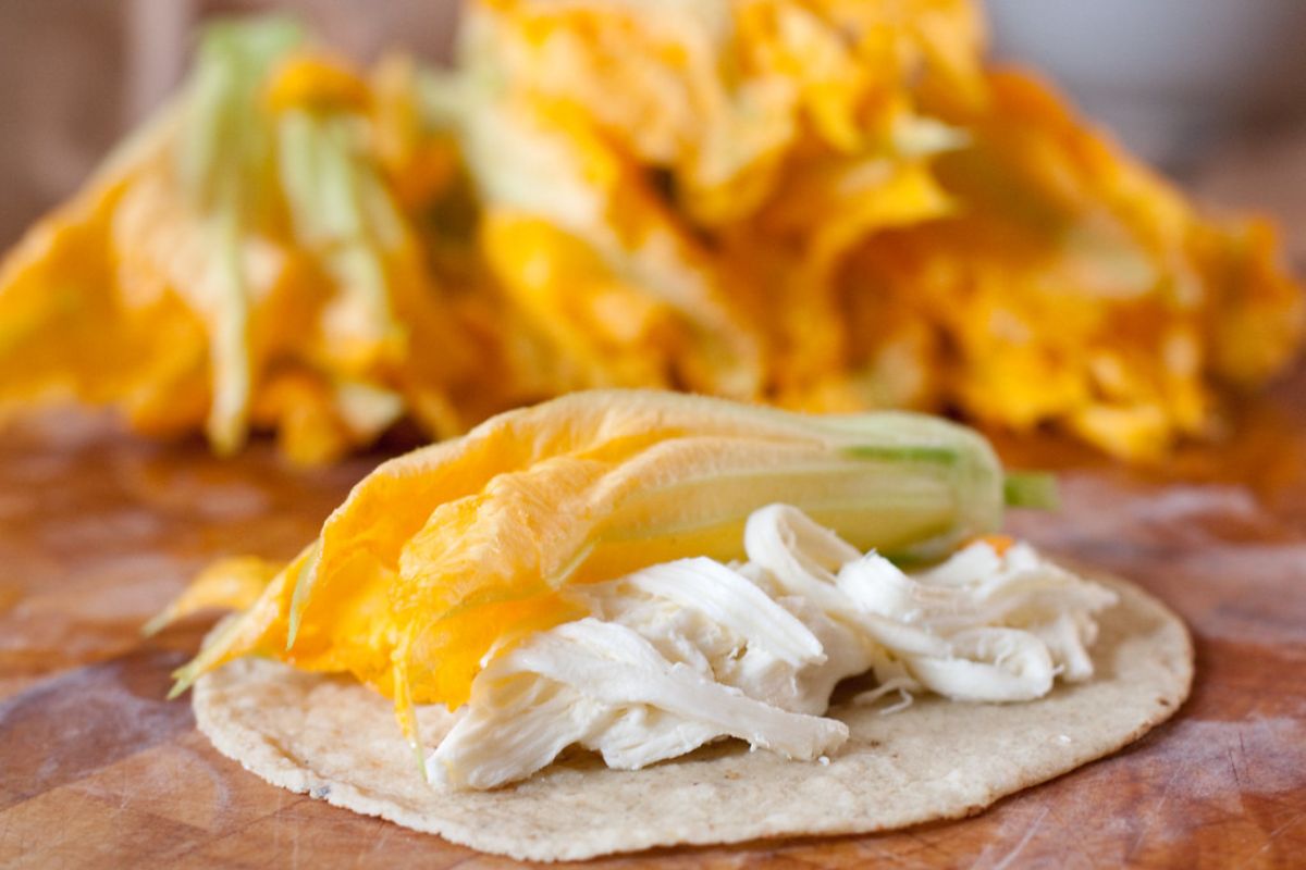 Quesadillas con flor de calabaza fresca. Foto de Flickr.