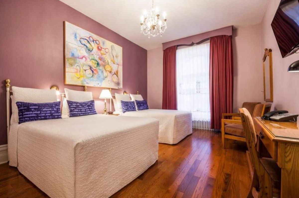 Habitación del hotel Château L'Argoal, foto tomada de sus redes sociales