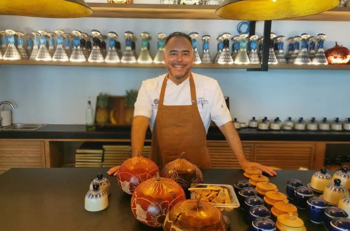 Chef Ricardo Muñoz Zurita en Litoral Cancún, foto de Miriam Carmo