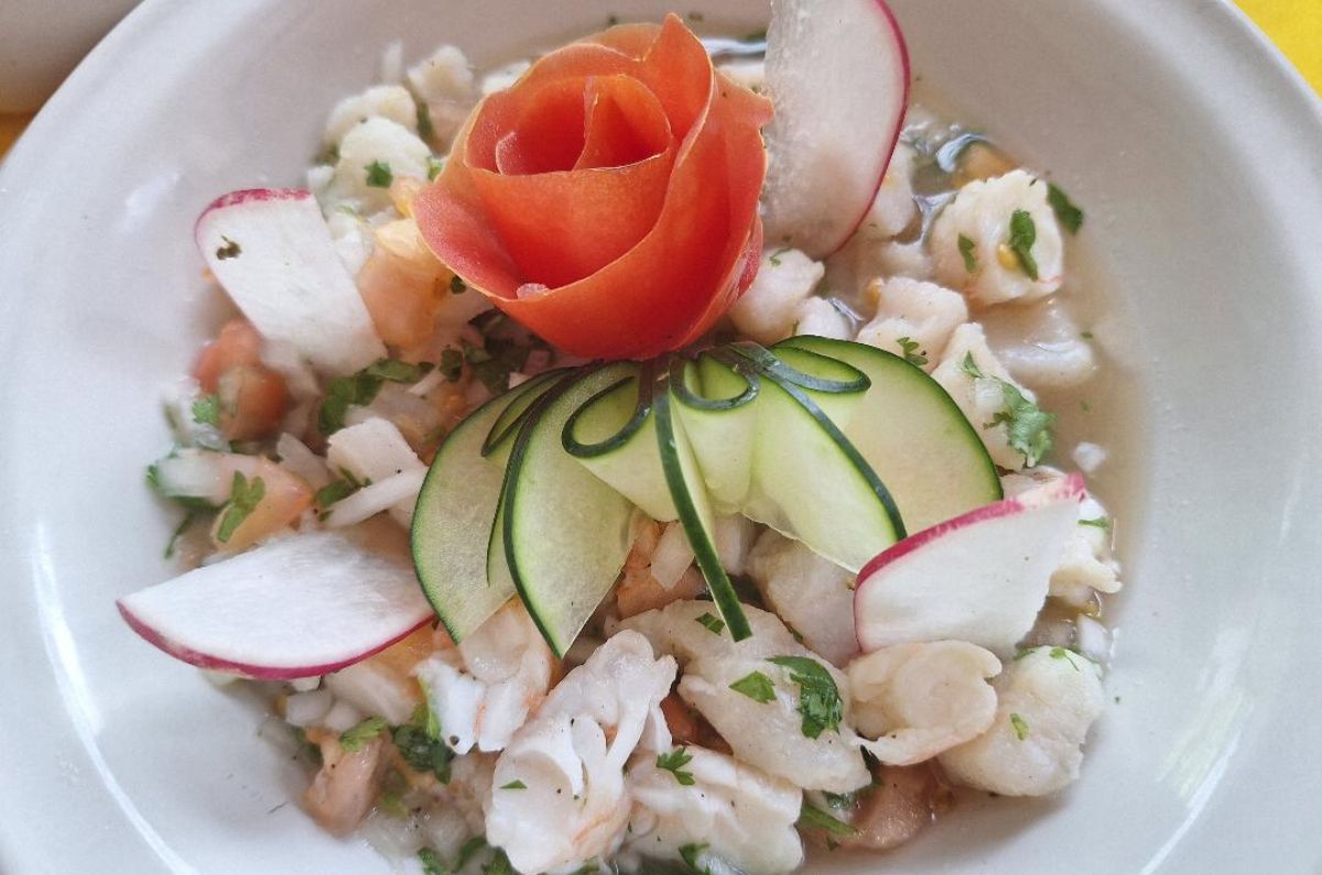 Ceviche mixto en Casa Mission Cozumel, foto de Miriam Carmo