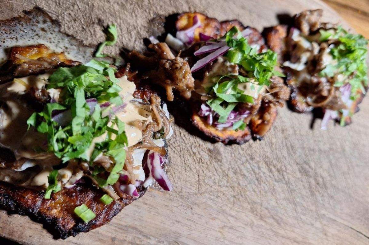 Tostones de plátano macho en Zapote Bar Asador, foto de Miriam Carmo