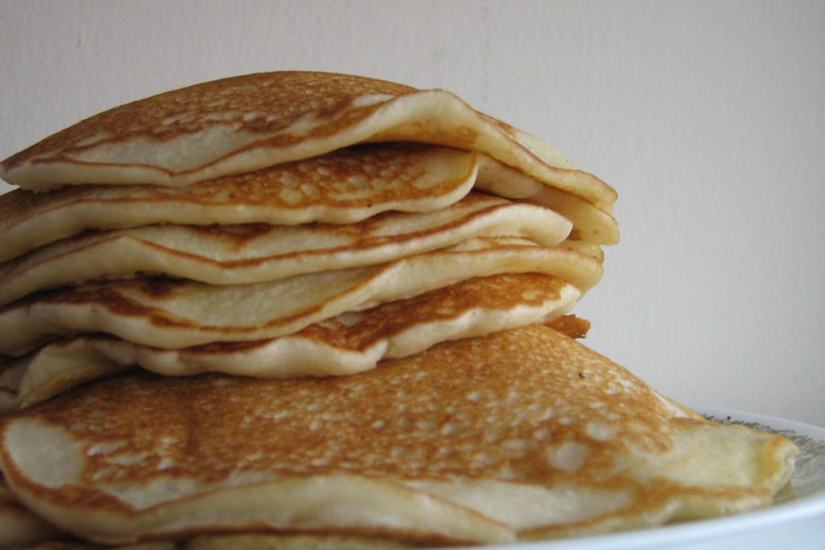 Pancakes recién hechos. Foto de Flickr.