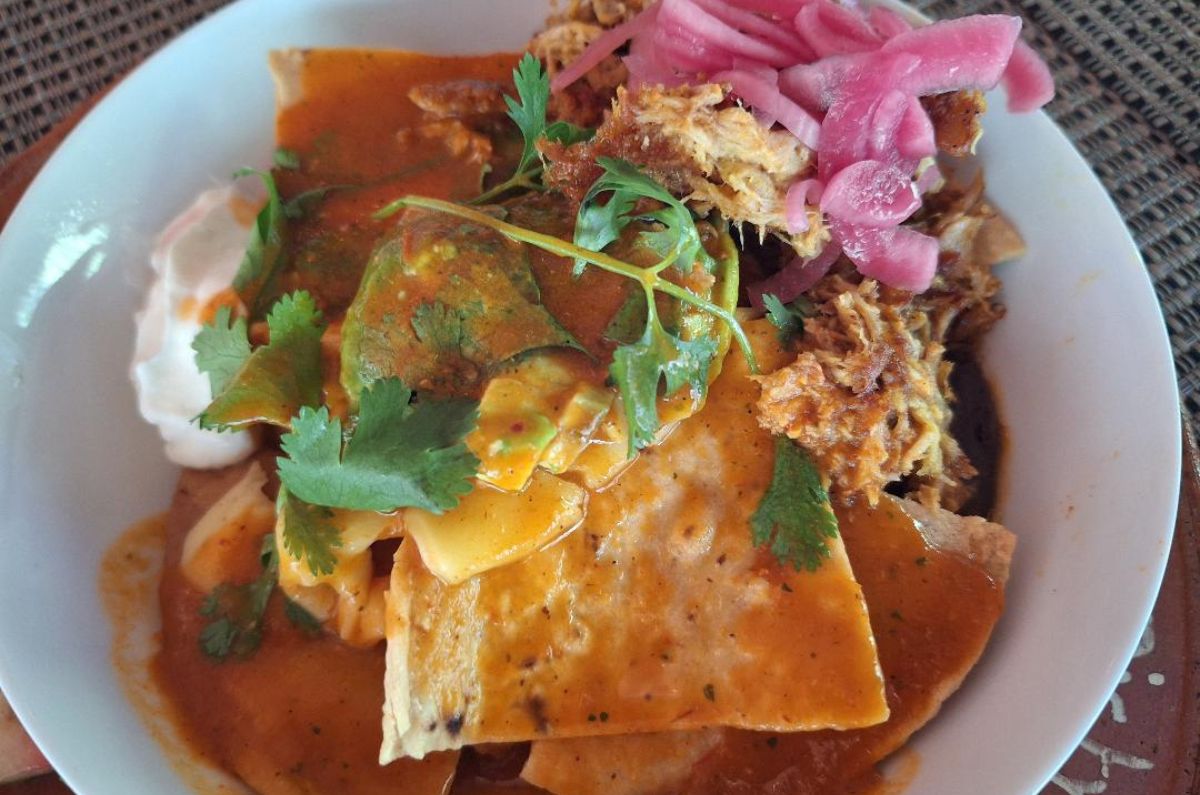 Chilaquiles con cochinita, foto de Miriam Carmo