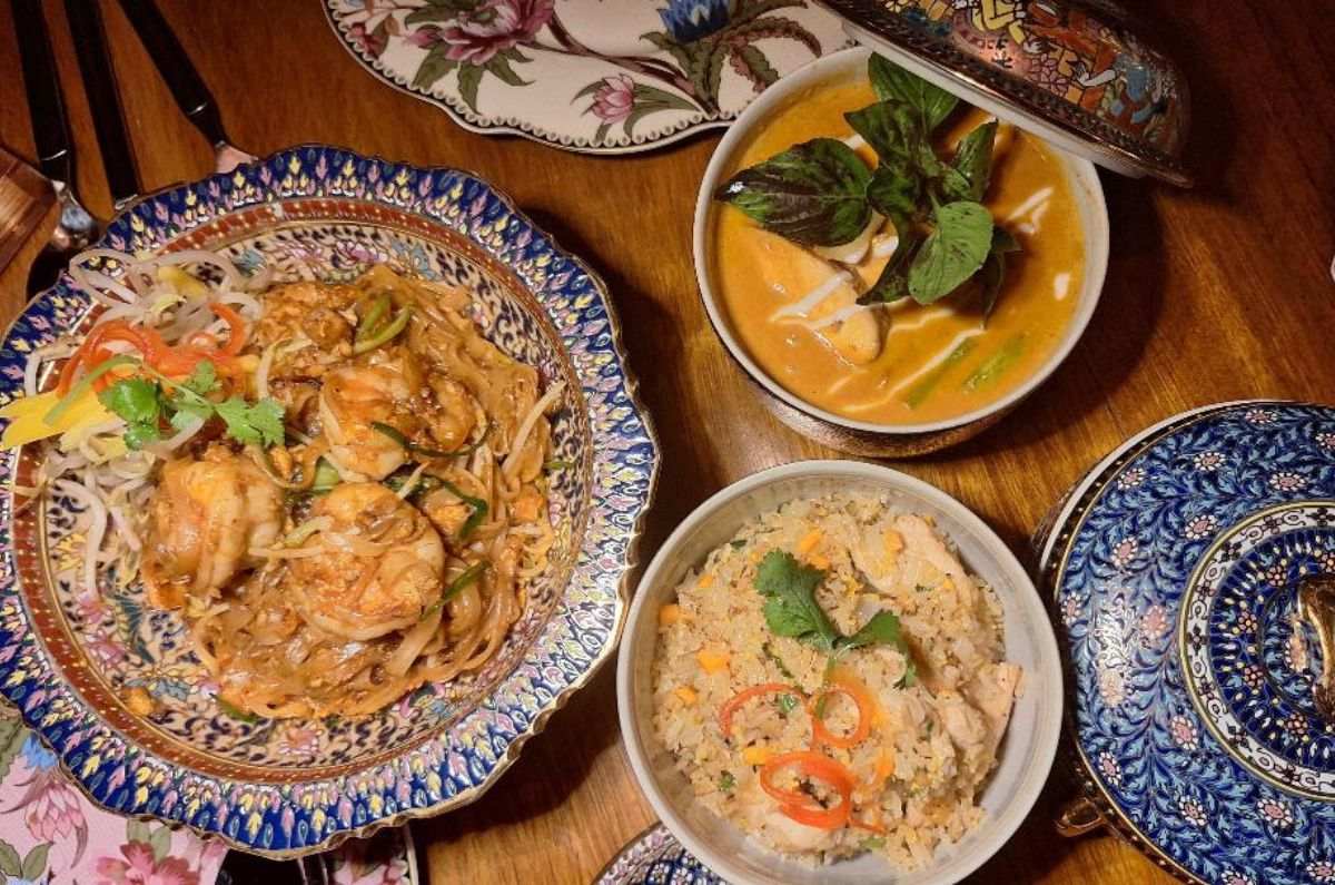 Panang Nua Yang, Pag Thai Goong y Khao Phad, foto de Miriam Carmo