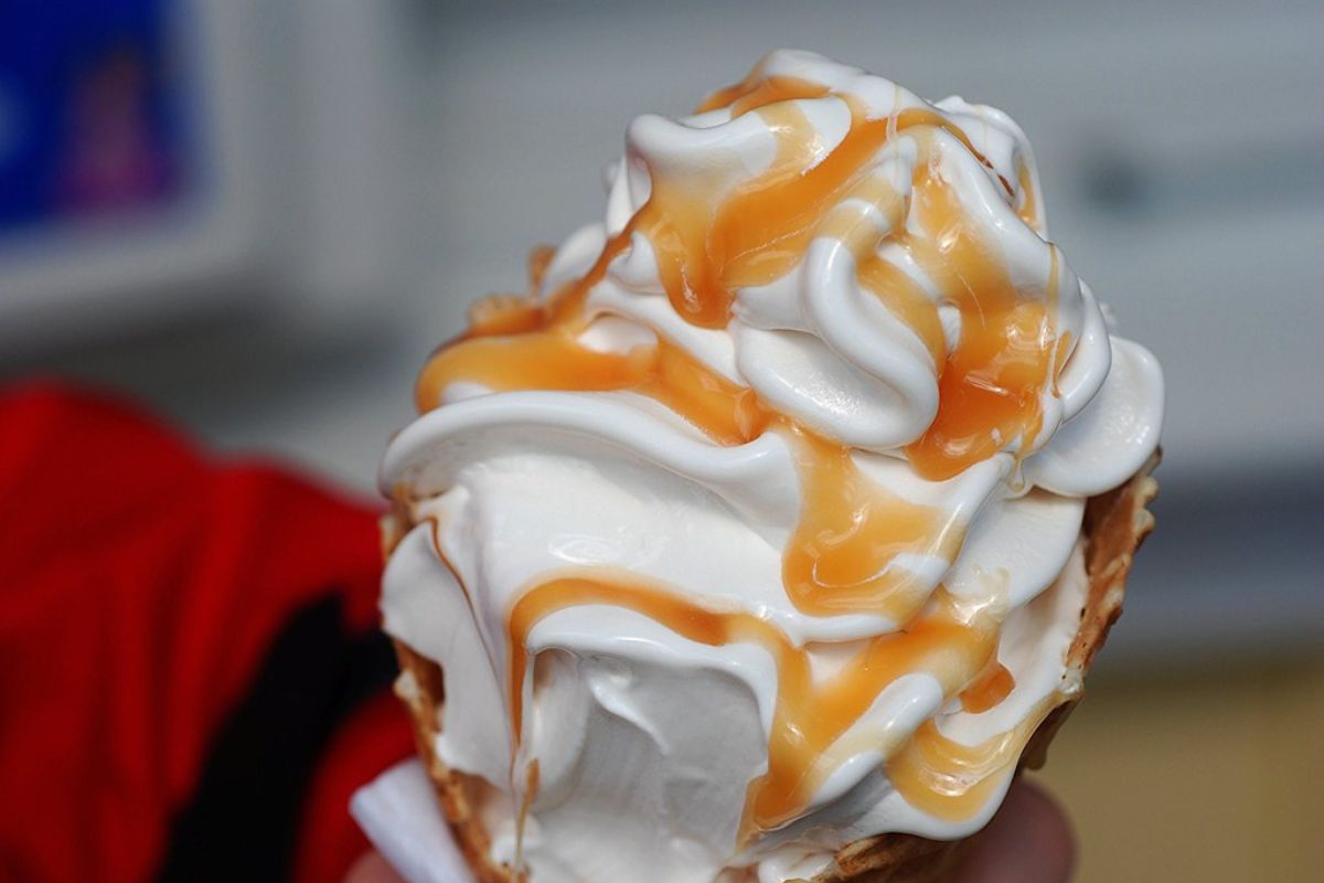 Helado con jalea de frutas. Foto de Flicrk.