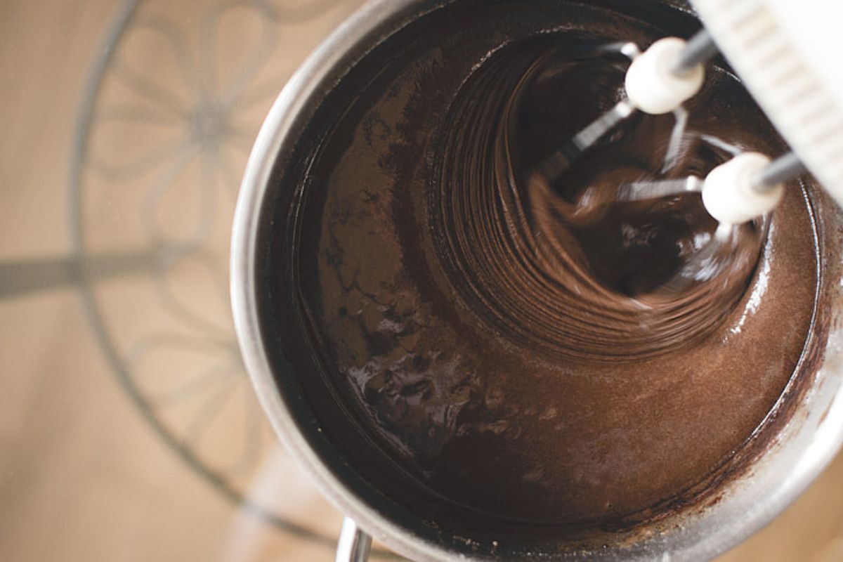 Ganache de chocolate oscuro. Foto de Flickr.