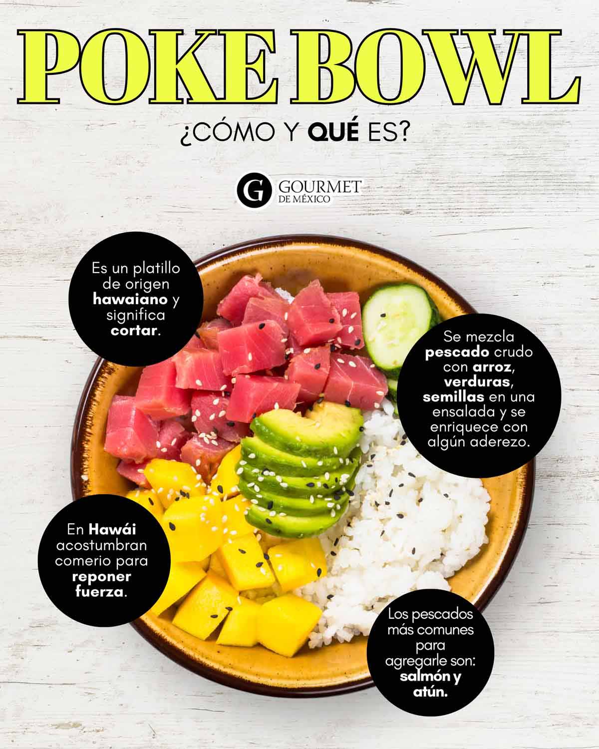 Qué es un poke bowl