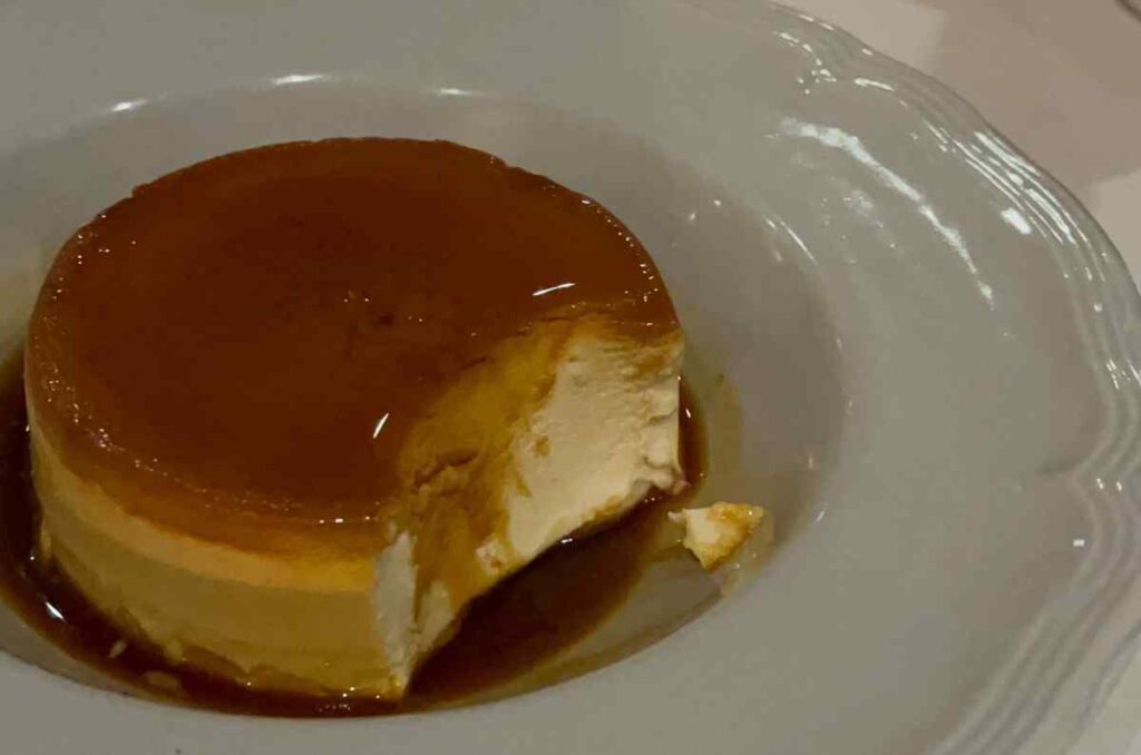 El flan en Bianca Vins. Foto de Ollin Velasco