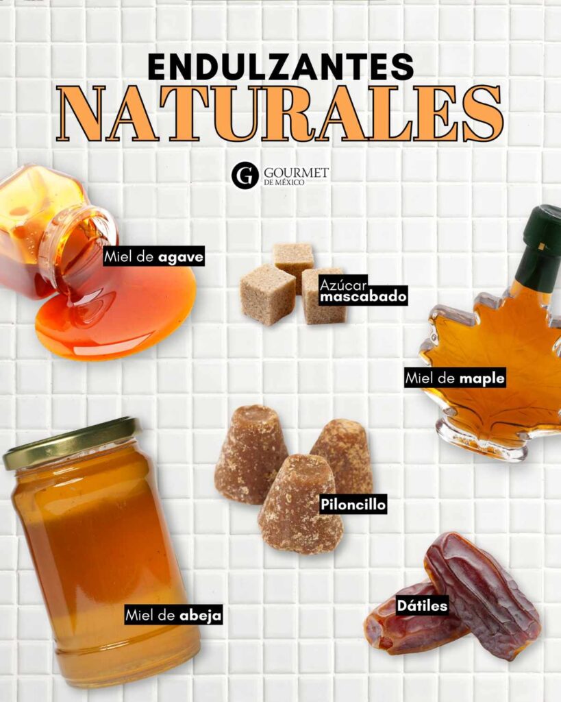 Endulzantes naturales. Infografía de Aylin Gómez.