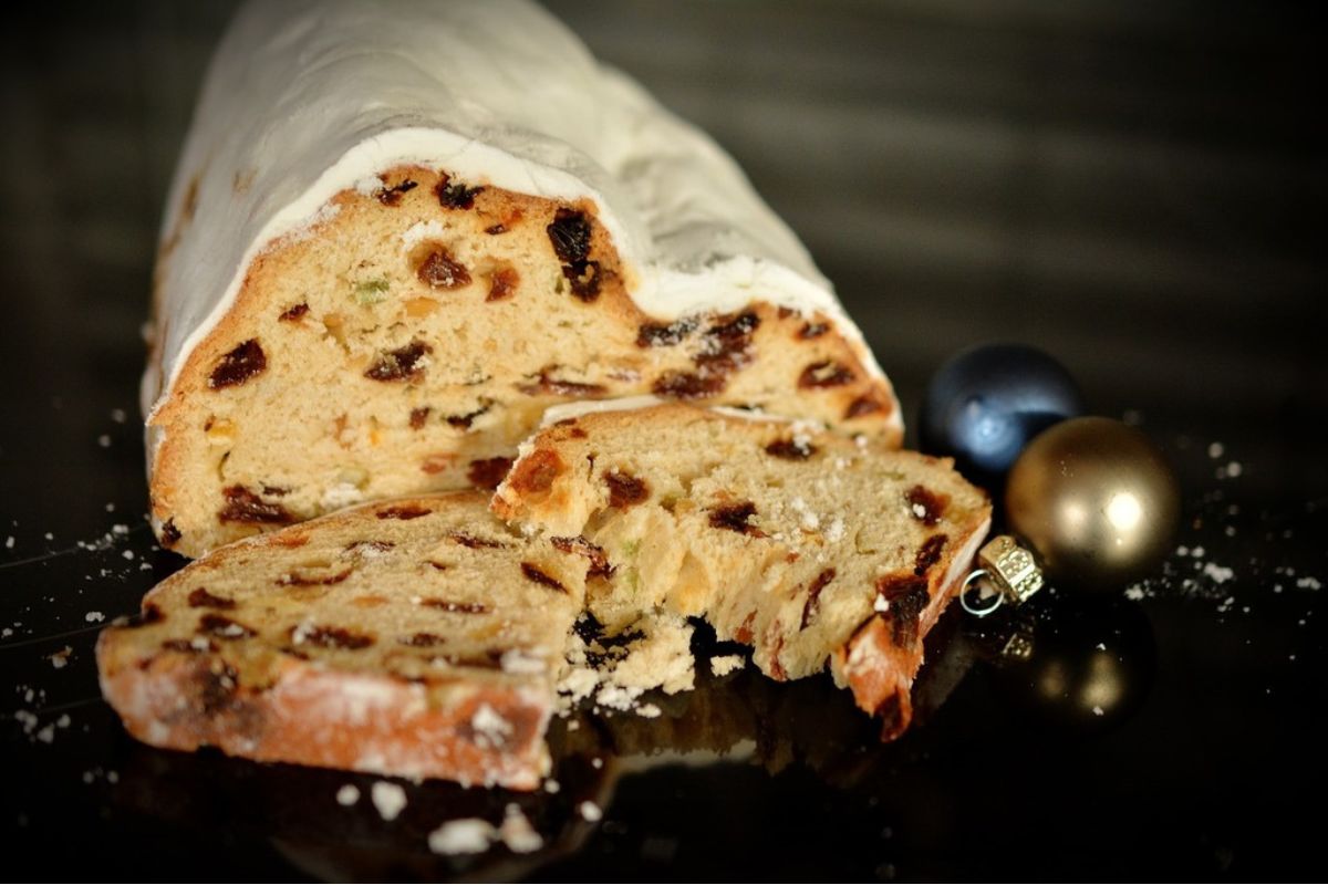 Pan dulce navideño alemán. Foto de pexels.